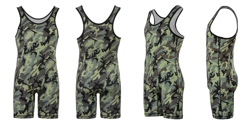 Custom Sports Uniform Athletic Supporters Fight Spandex Sublimation Wrestling Singlets Active Wear