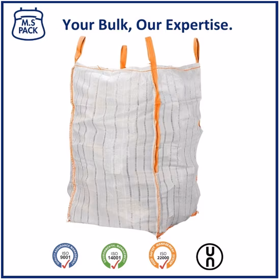 Cina Legna da ardere ventilata Borsa da 1 tonnellata in PP FIBC Borsa Poly FIBC Big Bag Legna da ardere Rete per tronchi per patate Aglio Cipolla
