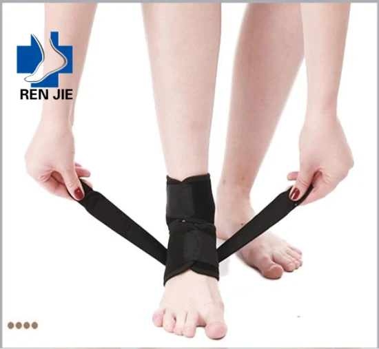 Protezione sportiva aperta regolabile Sport anti distorsione Tallone del piede da uomo Supporto per caviglia in neoprene Tutore per caviglia in tessuto Ok